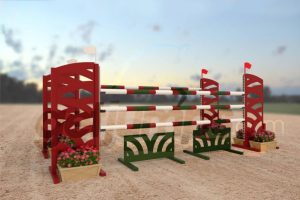band - red and green aluminum jumper jump